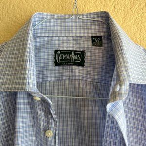 Gitman Bros. Medium Spread Glory 90 Blue Tatersall 15.5 / 33